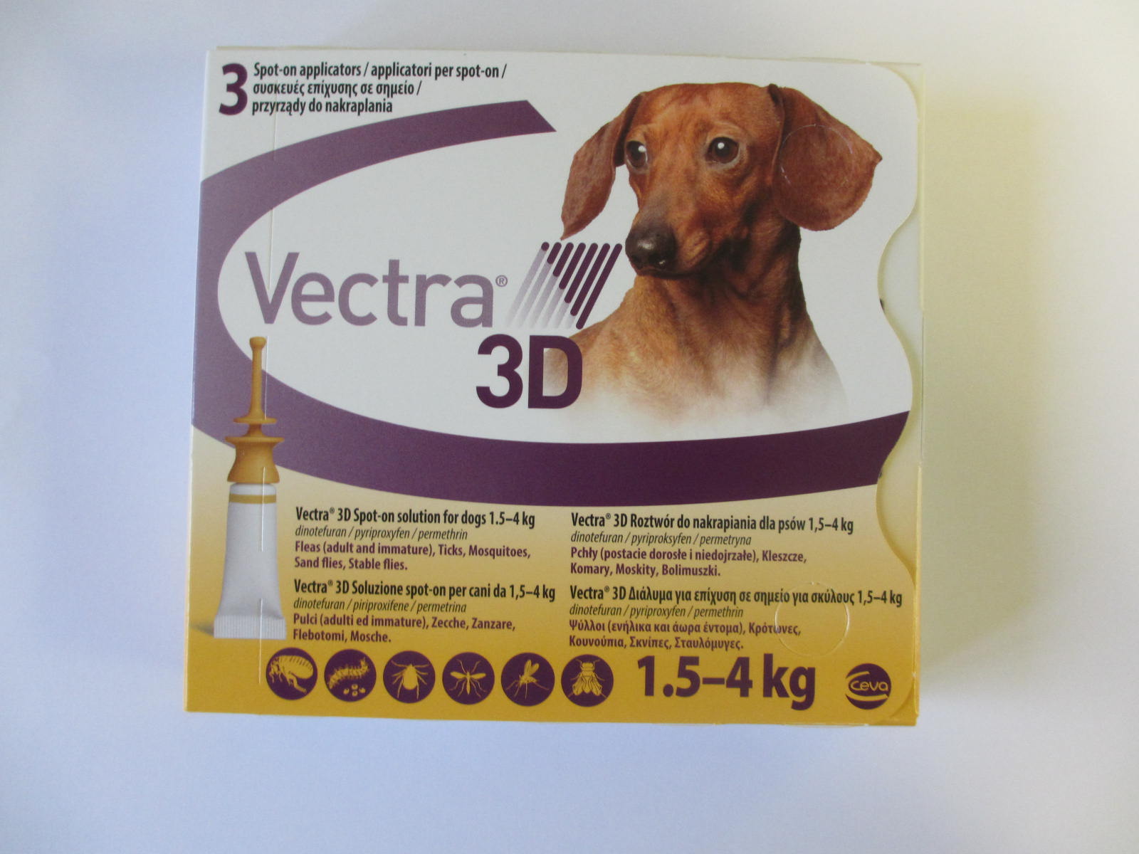 Vectra 3D for Dogs - 5 - 10 lbs - Orange - 6 pack - $70.90 | Flea